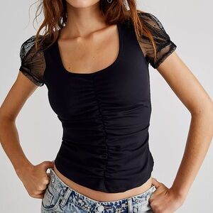 Free people sheer mesh top